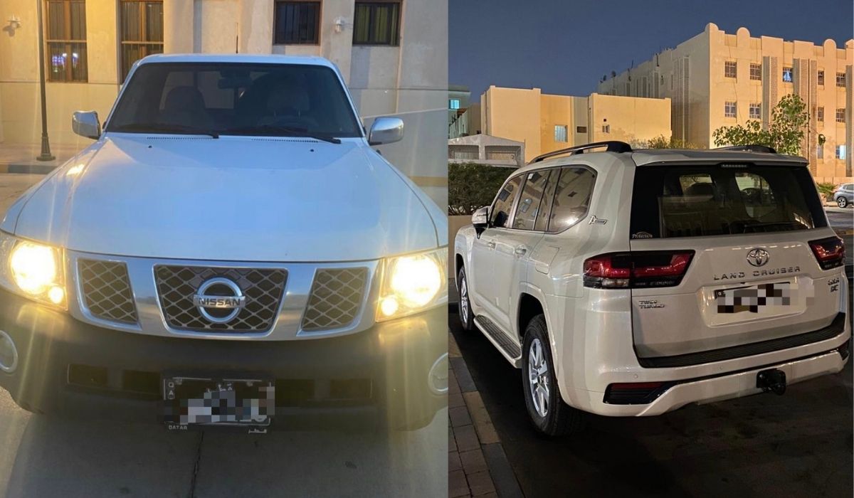Two vehicles seized by the traffic department for racing